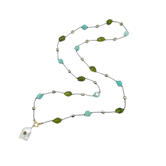 Collana "Amazzonite & Quarzo Verde" Tina Canzano Jewels
