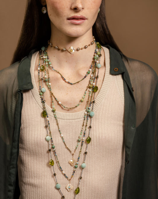 Collana "Fantasy Flower" Madreperla Tina Canzano Jewels