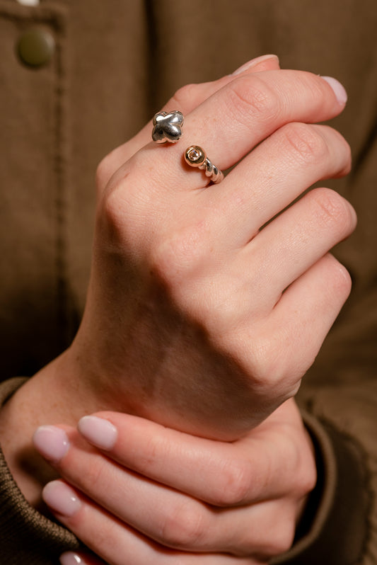 Anello "Intreccio Quadrifoglio" Tina Canzano Jewels