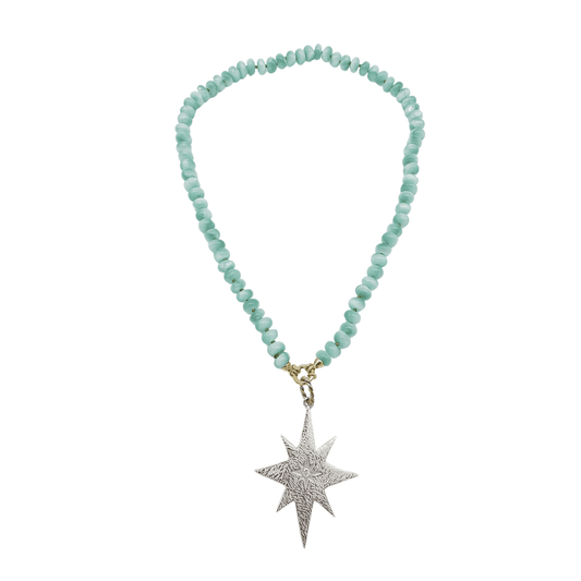 Collana "Stella dei Venti" 2.0 Angelite Tina Canzano Jewels