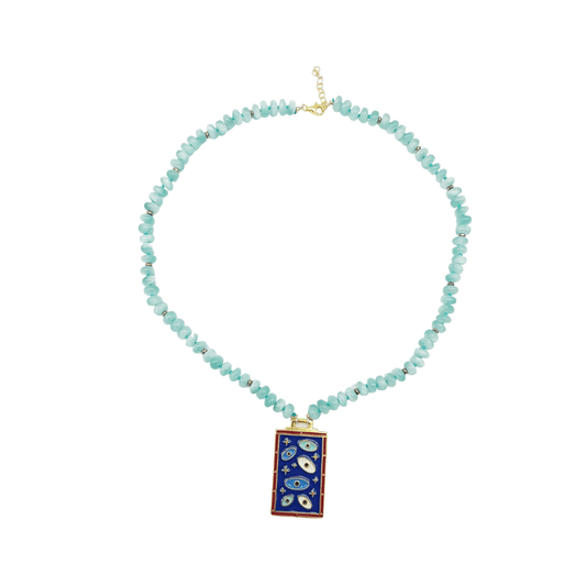 Collana "Hippie Trip" Angelite 2.0 Tina Canzano Jewels