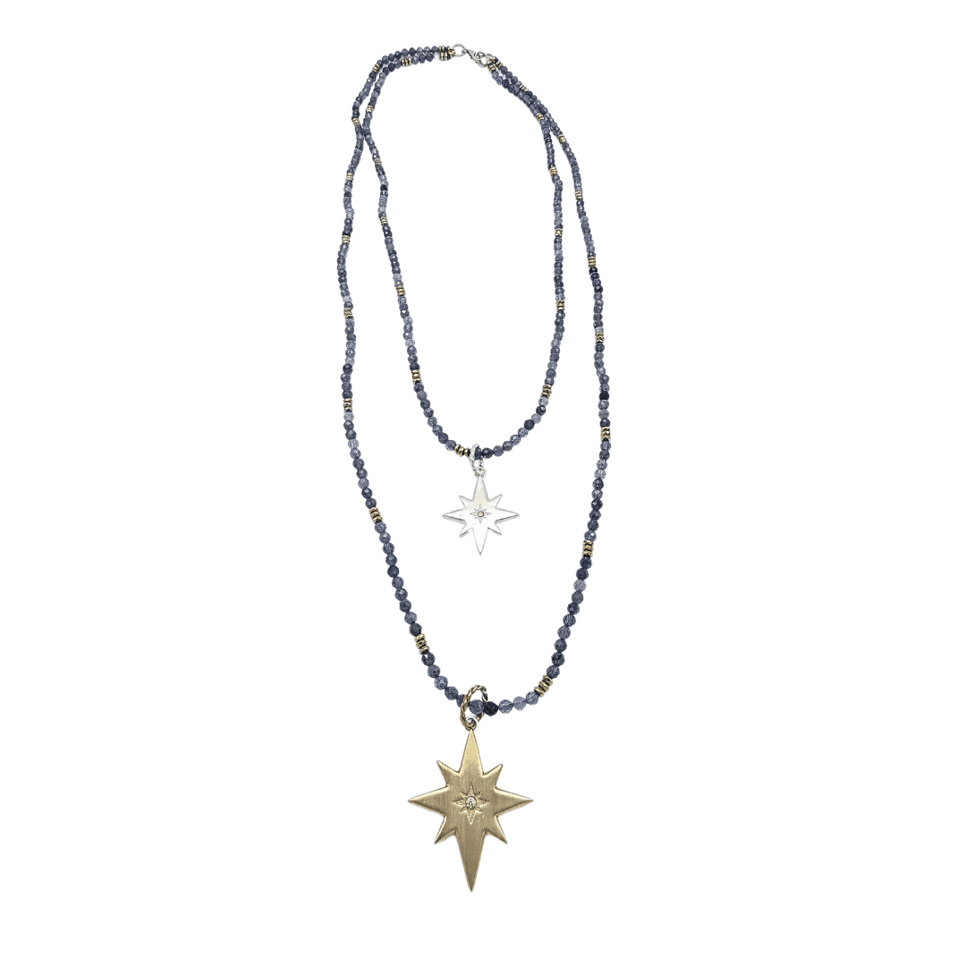 Collana "Doppia Stella dei Venti" Iolite Tina Canzano Jewels