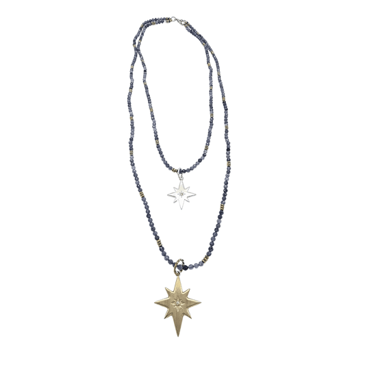 Collana "Doppia Stella dei Venti" Iolite Tina Canzano Jewels