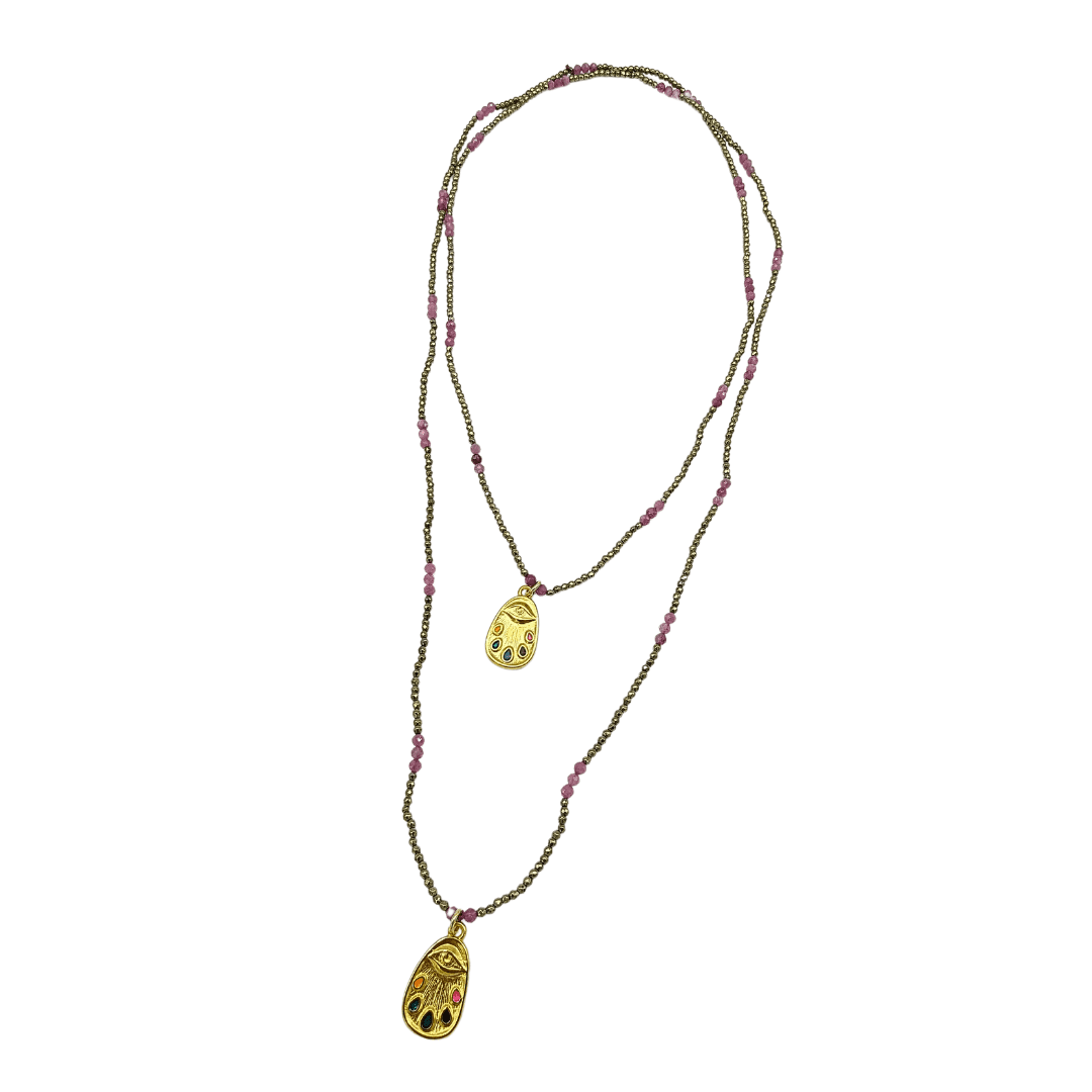 Collana "Double Pendants" Tormalina Tina Canzano Jewels