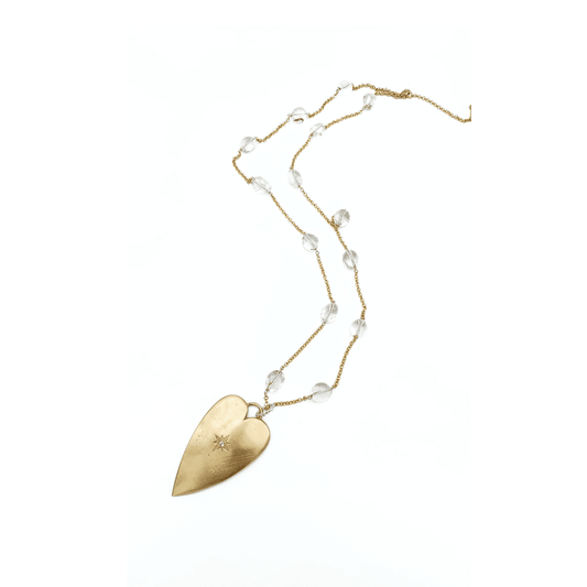 Collana " Cuore dei Venti" Bronzo&Cristallo di Rocca Tina Canzano Jewels
