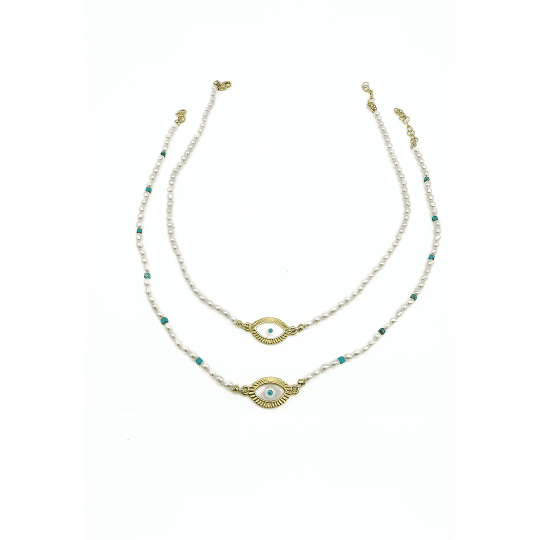 Choker "Occhio Ellenico" Perle Tina Canzano Jewels