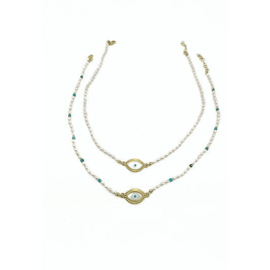 Choker "Occhio Ellenico" Perle Tina Canzano Jewels