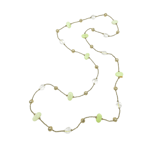 Filo Intelligente " Cristallo di Rocca & Lemon Stone" Tina Canzano Jewels