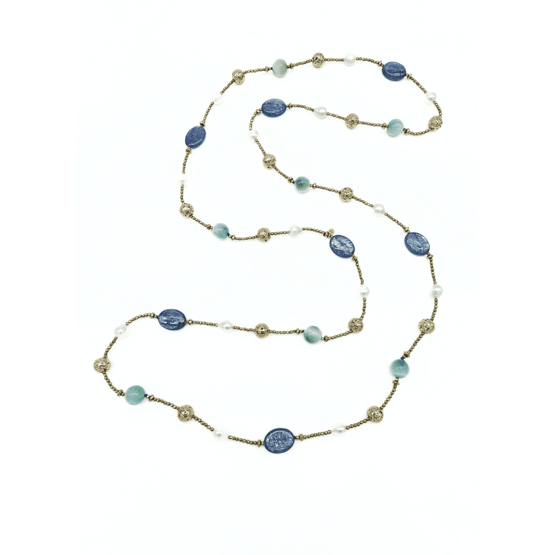 Filo Intelligente "Angelite, Pietra Lavica & Kianite" Tina Canzano Jewels