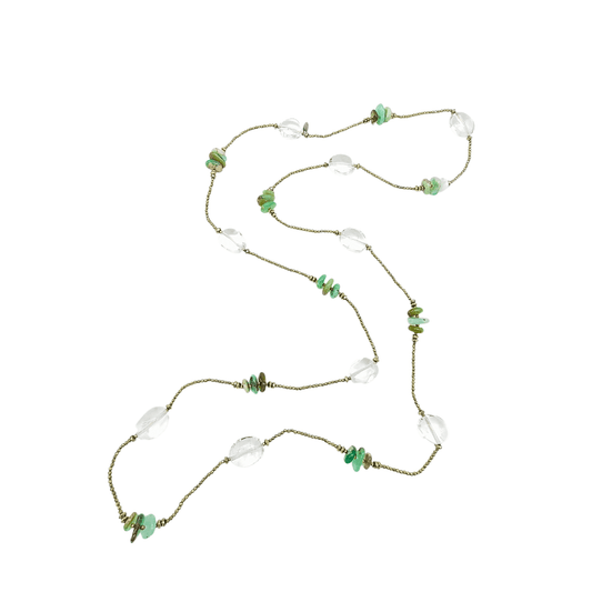 Filo Intelligente "Cristallo di Rocca & Crisoprasio" Tina Canzano Jewels