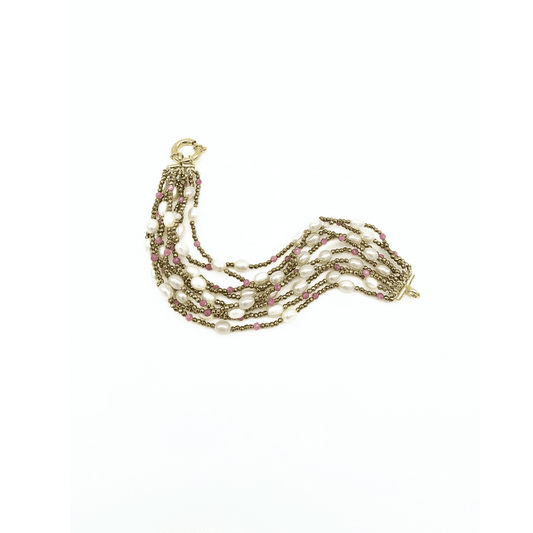 Bracciale "Multifili" Granato Tina Canzano Jewels