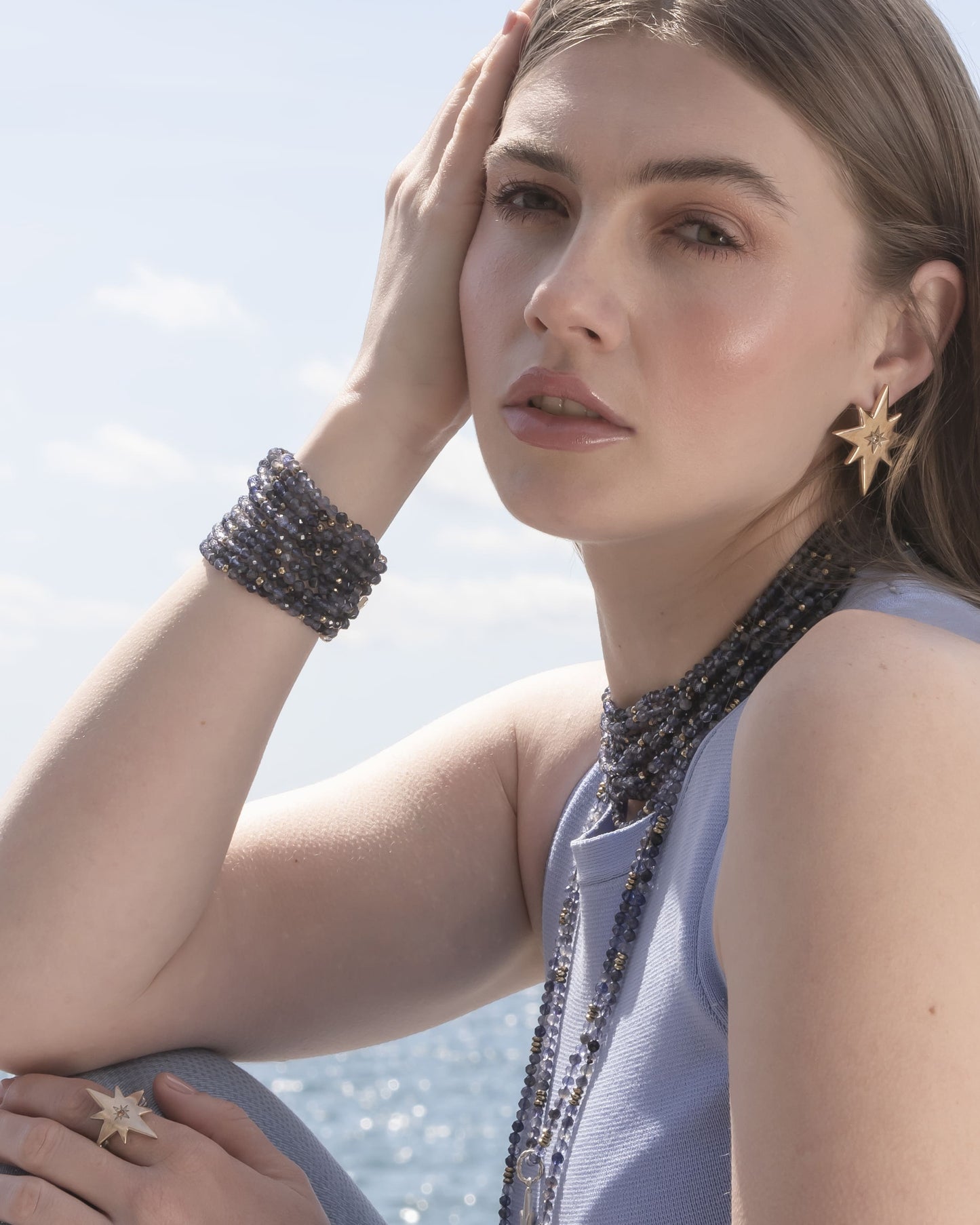 Orecchini "Stella dei Venti" Mixed Tina Canzano Jewels