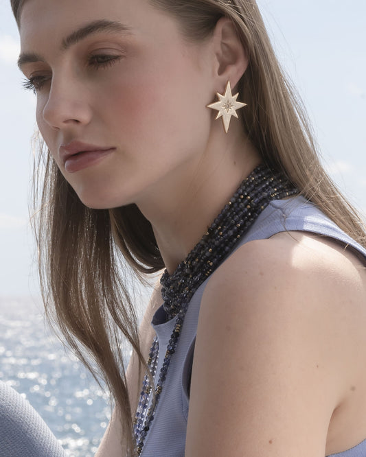 Orecchini "Stella dei Venti" Long&Short Tina Canzano Jewels