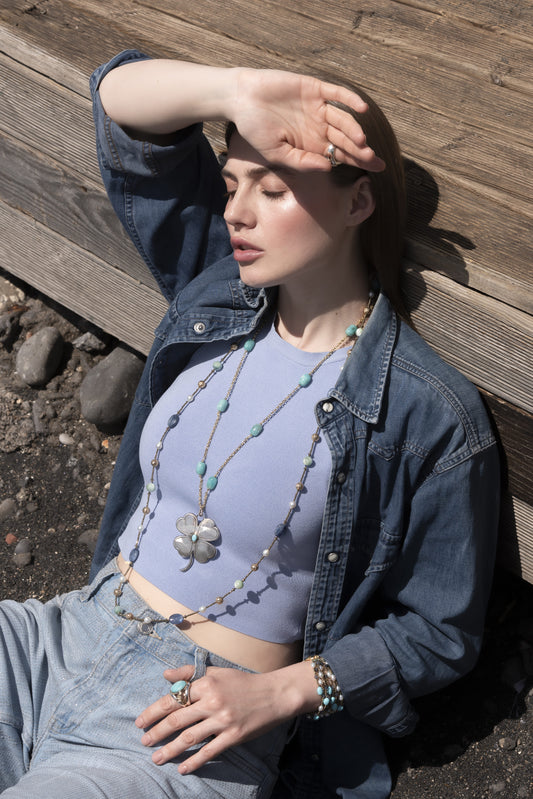 Filo Intelligente "Angelite & Kianite" Tina Canzano Jewels