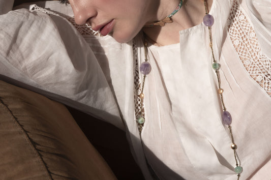 Filo Intelligente "Ametista Lavanda & Angelite" Tina Canzano Jewels