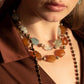 Collana Acquamarina & Pietra Lavica "80’s" Tina Canzano Jewels