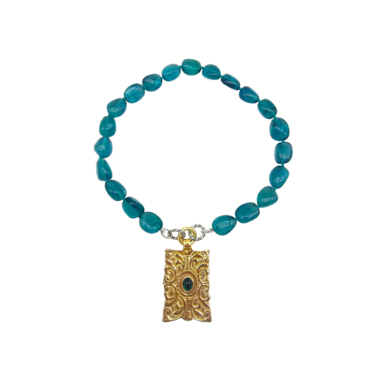 Collana "Ghirigoro" Fluorite Blu Tina Canzano Jewels