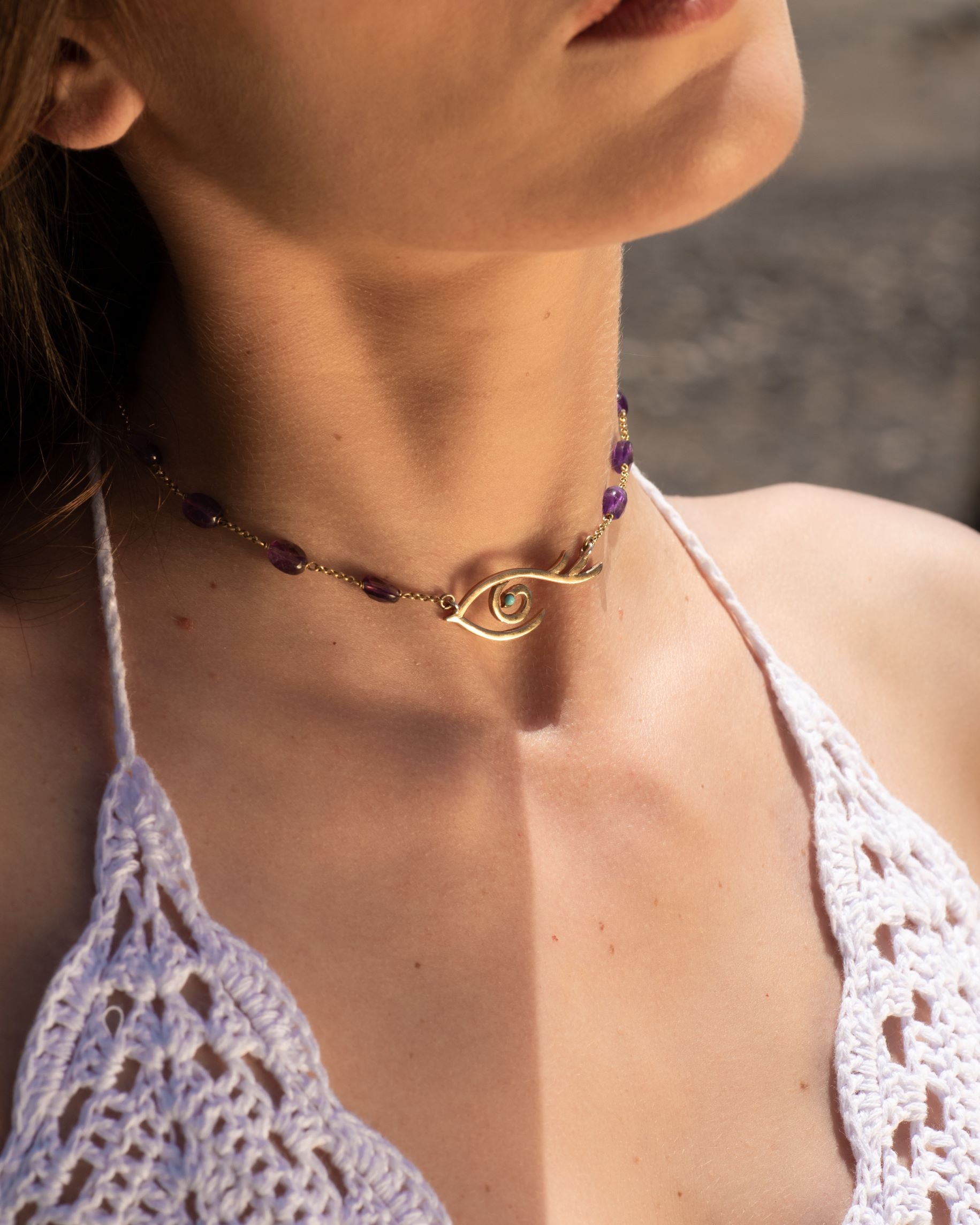 Collana Choker "Occhio di Parthenope" Tina Canzano Jewels