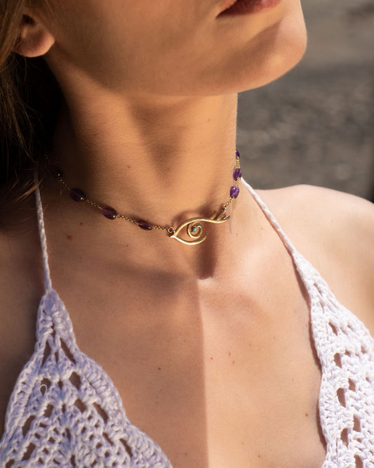 Collana Choker "Occhio di Parthenope" Tina Canzano Jewels